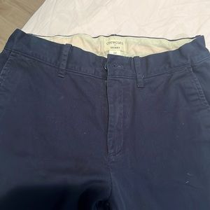 navy pants with pockets , skinny can be adjusted at the waist